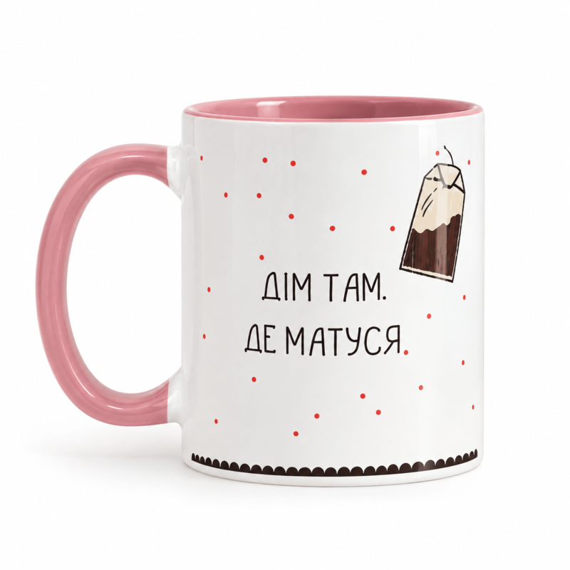 Чашка "Дім там. Де матуся"